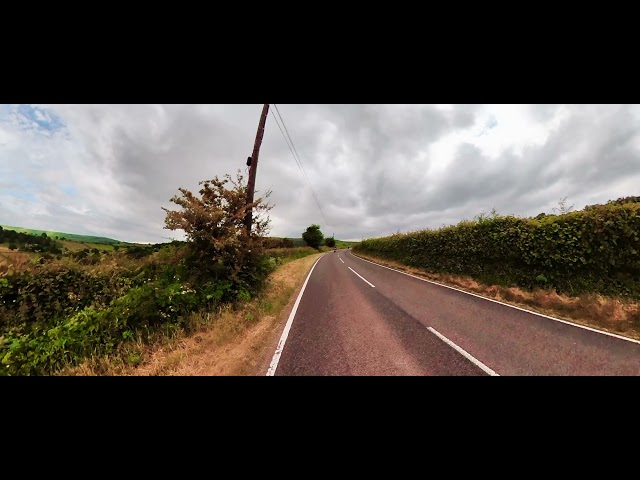 Rider view through Builth Wells