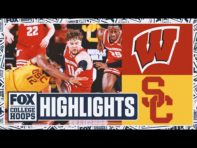 No. 24 Wisconsin Badgers vs. USC Trojans Highlights | FOX College Hoops