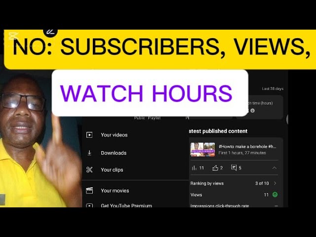 No: #subscribers, #the view, watch hours #content marketing