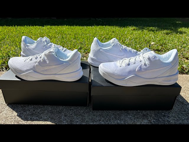 Nike Kobe 8 Protro Halo Triple White Replica VS Retail