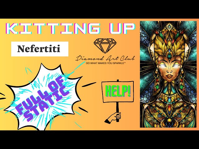 Diamond Painting Kitting Up Nefertiti from Diamond Art Club