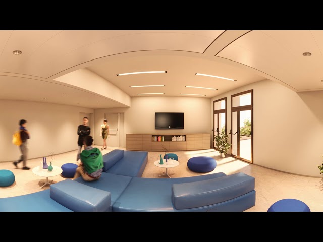 STUDY AREAS (360°render) @ Hunimed Student House