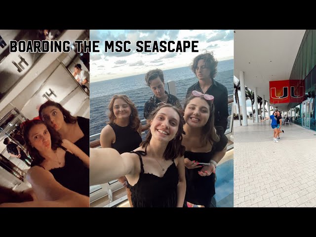 DAY 1 MSC SEASCAPE VLOG (BOARDING THE SHIP)