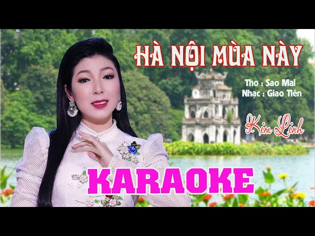 KARAOKE | HÀ NỘI MÙA NÀY | Kim Linh | BEAT GỐC