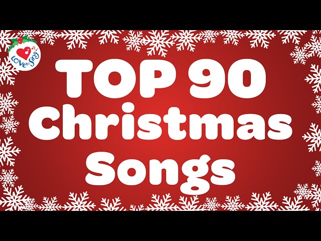 Top 90 Christmas Songs with Lyrics 🎅 Merry Christmas 2024