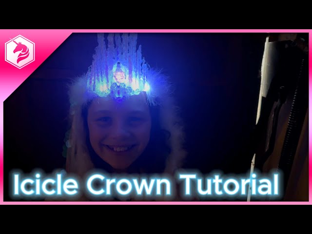 DIY Icicle Crown Tutorial: Cosplay Snow Queen Crown with Hot Glue & WLED #adafruit