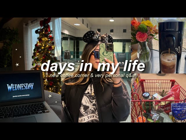 DAYS IN MY LIFE: very personal q&a, staying productive, & Disneyland during Christmas time!🎄