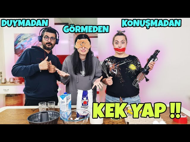 GÖRMEDEN DUYMADAN KONUŞMADAN YEMEK CHALLENGE ! EYLÜL LAL