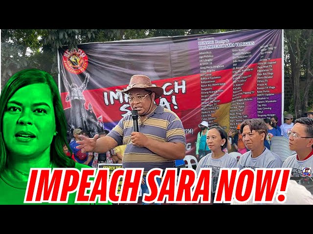 ANG AKING MENSAHE SA IMPEACH SARA RALLY