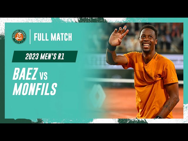 Monfils vs Baez 2023 Men's round 1 Full Match | Roland-Garros