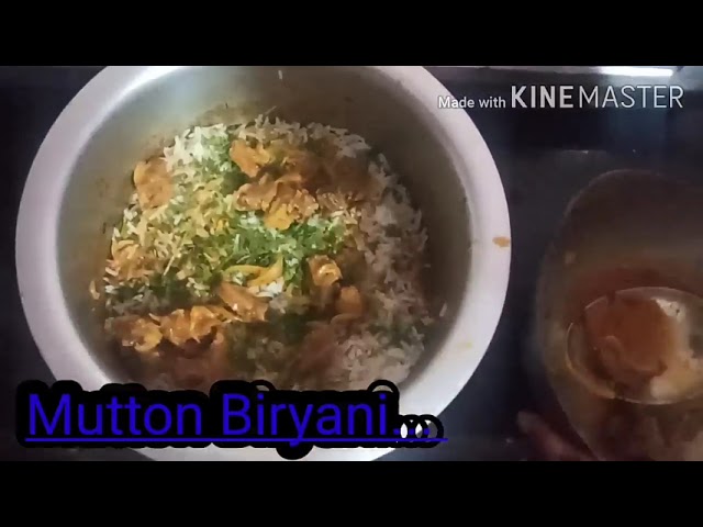 Mutton Dum Biryani Recipe...Recipe video on my YouTube channel#biryani #recipes #mutton #nonveg #dum