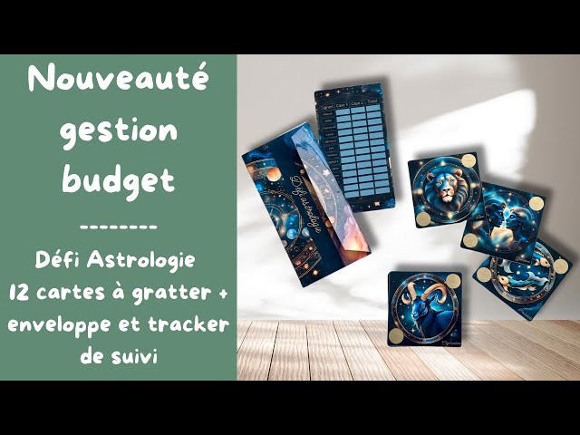 NOUVEAUTÉ gestion de budget ! Le défi astrologie a gratter... pour épargner en s'amusant !