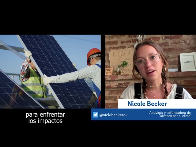 Seminario #RepensarElFuturo​ del clima: Nicole Becker, cofundadora de "Jóvenes por el clima" - 2