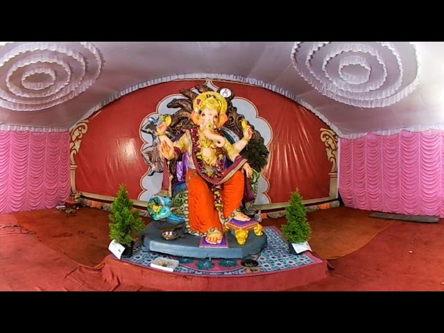 360 Ganpati Darshan || Adarsha Ganesh Ustav Mandal, Ravi Nagar, Amravati