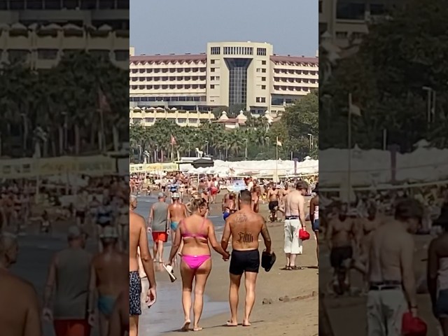 🇹🇷 Side Beach Antalya Travel. Sunny day at the Beach #500 #side #turkey #beach