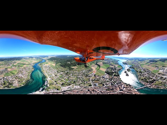 Aeroprakt A22LS 360 Grad Aerial Rheinfall - GoPro MAX 360