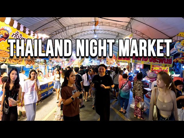 【🇹🇭 4K】Thai Street Food Market | Halal Food | Seafood | and Thai Dessert | travel to thailand