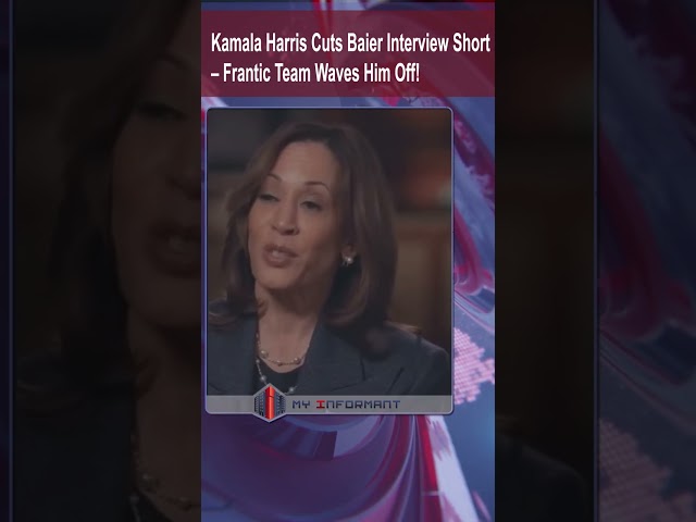 Bret Baier reveals a tense INTERVIEW with Kamala Harris #shorts