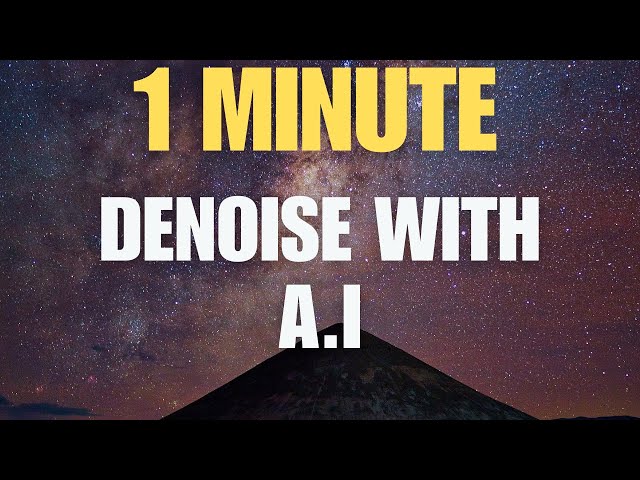 Use AI to DENOISE - GraXpert Astrophotography Tutorial