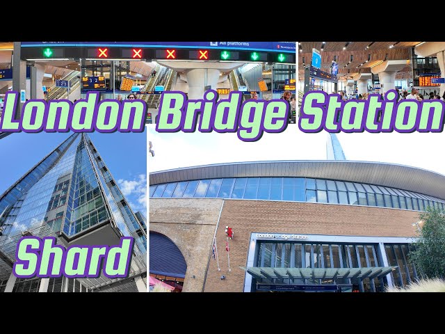 The Shard tallest in UK & London Bridge Station inside & around tour Central London England UK