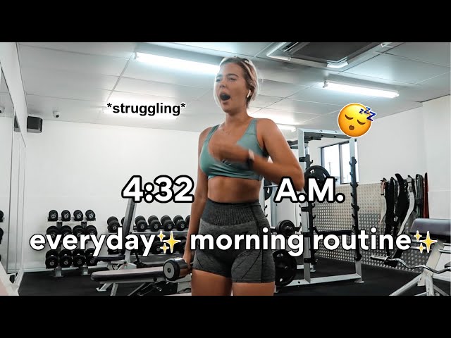 I Tried A 4:32am Morning Routine For A Week...