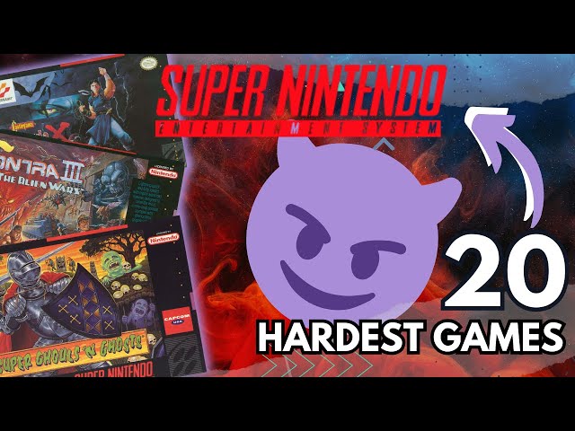 😭 20 SNES HARDEST games |  Have you BEAT any of these 👿HELL's creations❓