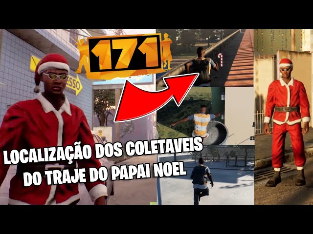 171: ATUALIZAÇÃO - COMO GANHAR A ROUPA DO PAPAI NOEL NO 171  GTA BRASILEIRO - COLETAVEIS DE NATAL