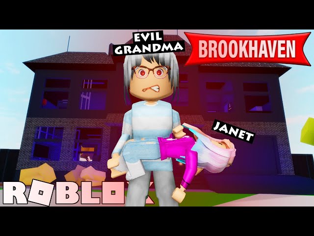 Janet Gets Adopted by Evil Grandma in Brookhaven! | Roblox