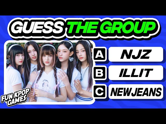 ⭐️GUESS THE KPOP GROUP [MULTIPLE CHOICE] - FUN KPOP GAMES 2025