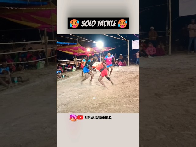 The Art of Solo Tackle in Kabaddi