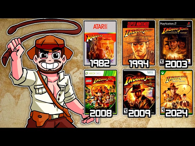 Joguei todos, TODOS os jogos do Indiana Jones em 1 vídeo