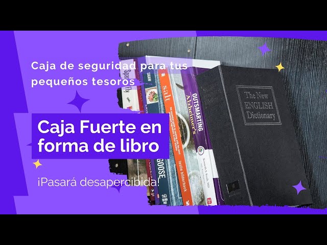 🔐 ¿Quieres esconder tus tesoros? Utiliza esta caja de seguridad en forma de libro #cajafuerte