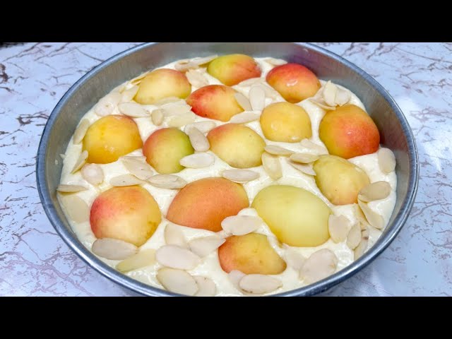 CAKE in 5 minutes! delicious APRICOT cake that melt in mouth! best cake