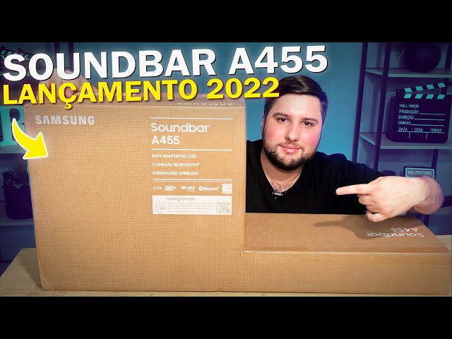 Samsung A455 - Unboxing e LIGANDO o SOUNDBAR! Gostamos?