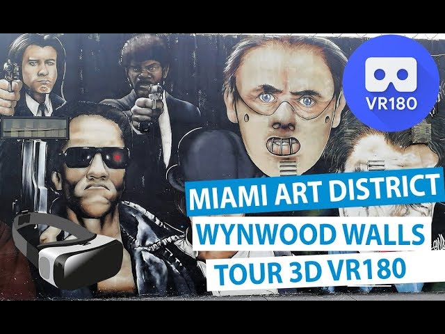 Miami Wynwood Walls Tour 2019 - Explore Miami Art District (VR180 3D)