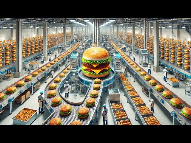 How McDonald's Hamburgers Are Made in a Factory | Hamburgers Factory Process