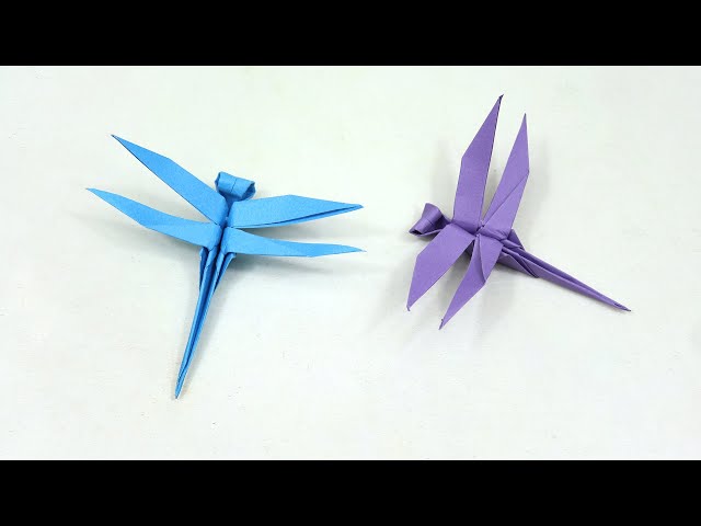 Easy Origami Dragonfly - Paper Dragonfly Tutorial