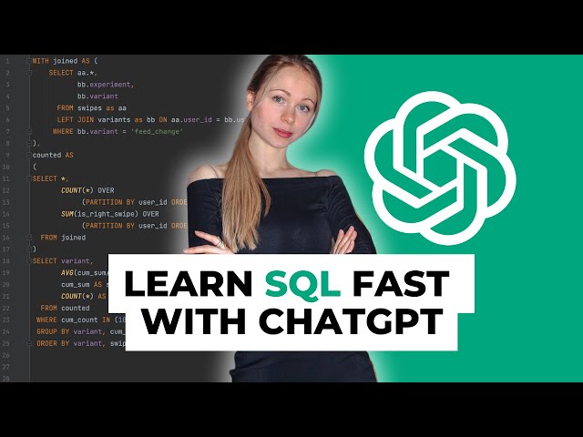 SQL tutorial for beginners with ChatGPT - Learn SQL for Free #sql #learnsql