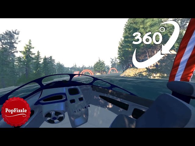 360° Video | Speedboating Crash | Animation VR 4K