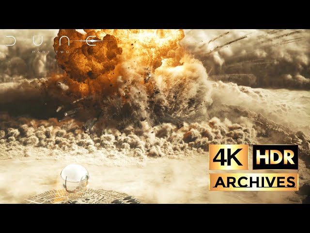 Dune Part 2  [ 4K - HDR ] Nuclear Attack Scene, Final Battle Begins (2024)