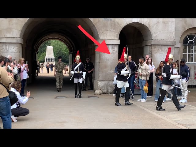 The Blues and Royals on DUTY. (The King’s Guards)