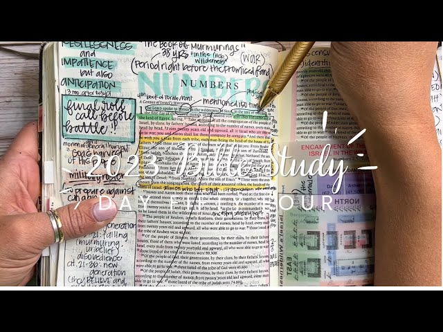 Study the Bible in One Year: Day 54 Numbers 1-2 | Bible study for beginners￼