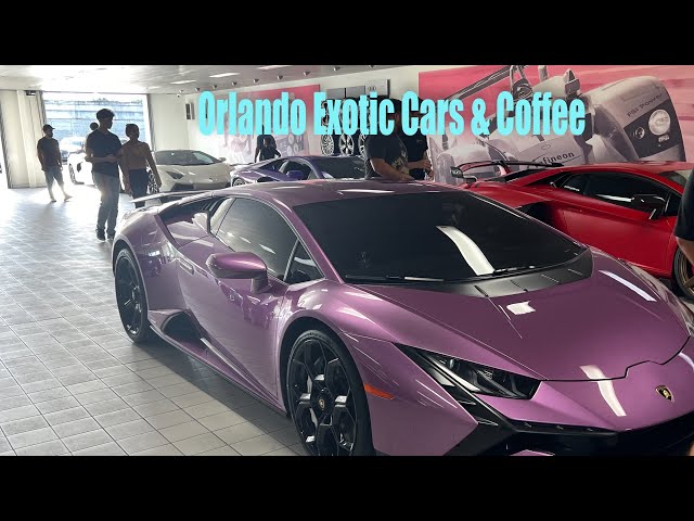 Boston car guy at Orlando Exotic Cars and Coffee