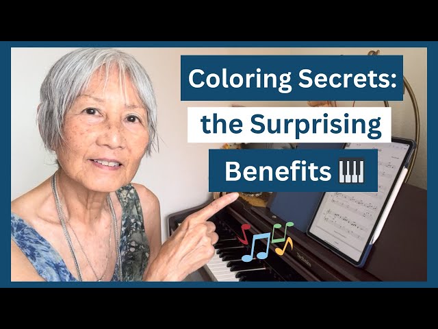 Unexpected Piano Benefits of Coloring !  🧡  piano lessons | piano tips | adult piano beginner