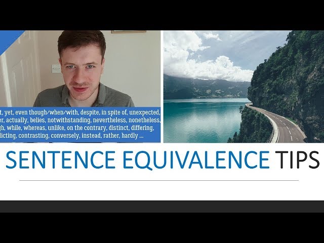 Sentence Equivalence Tips: GRE Verbal 170