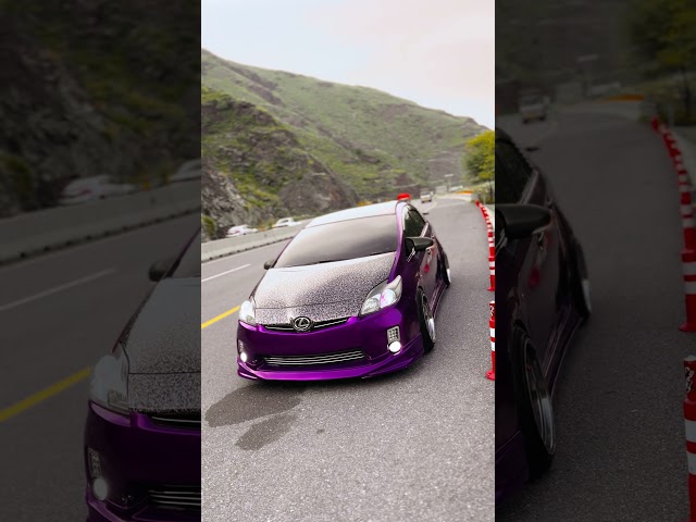 Toyota Prius 2010 Purple Wrap Modified | Rims Installed | Air Suspensions | Storm The Carguy