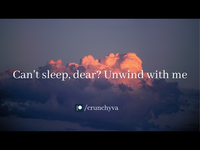 [Male ASMR] Can't sleep, dear? Unwind with me [Sleep Aid]