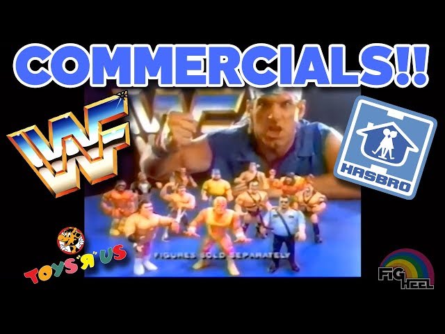 WWF Hasbro Commercials & Action Figure TV Ads!!