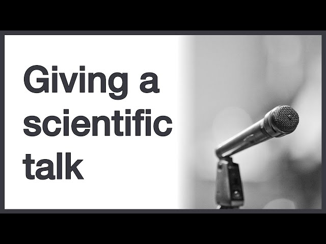 Giving a scientific talk: Simple advice on how to open a talk and keep the audience's attention