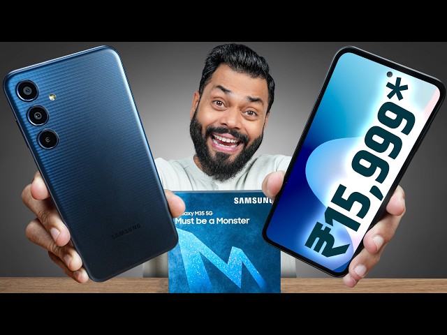 Samsung Galaxy M35 Unboxing & Quick Review ⚡ Exynos 1380, 6000mAh🔋 @₹15,999*